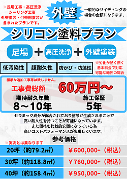 外壁塗装のシリコン塗料の費用について